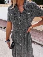 Stunncal Printed Button Dress