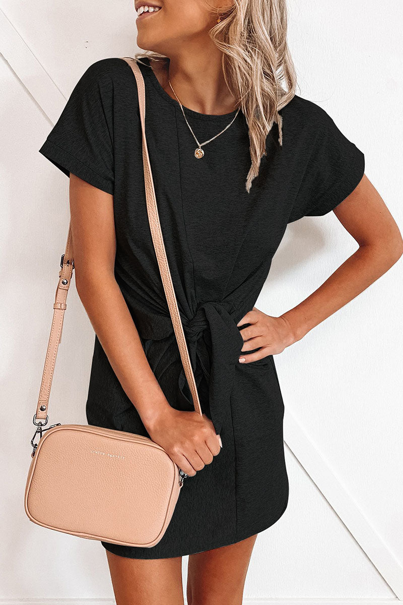 Stunncal Fashion Sexy Solid Split Joint O Neck Princess Dresses(6 colors)