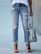 Stunncal Slim Fit Ripped Jeans (3 colors)