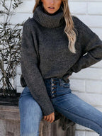 Stunncal Love-Back Turtleneck Sweater