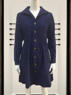 Stunncal Single-Breasted Long-Sleeved Dress(4 colors)