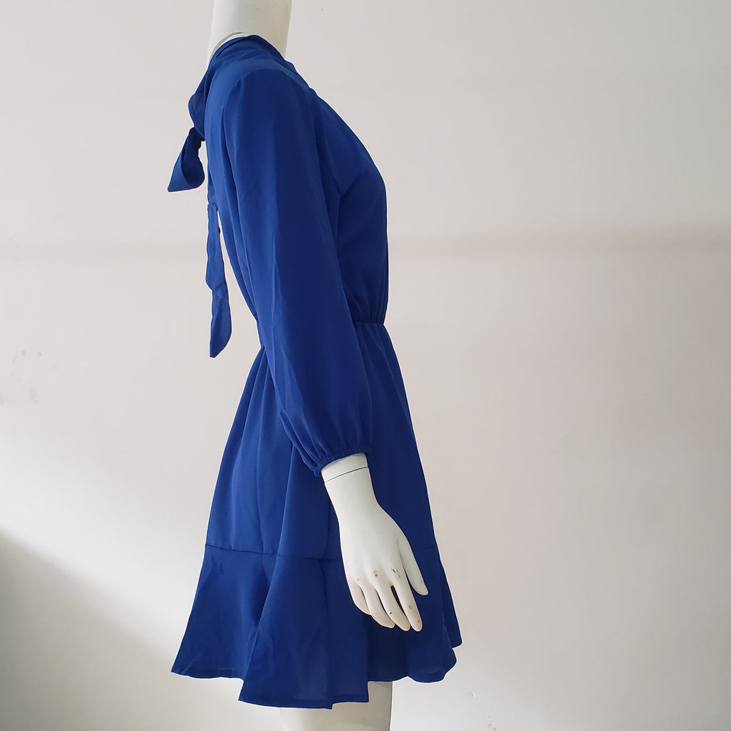 Stunncal Long Sleeve Pleated Midi Dress