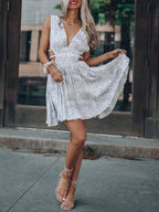 Stunncal Sexy Tie-dye Print Dress