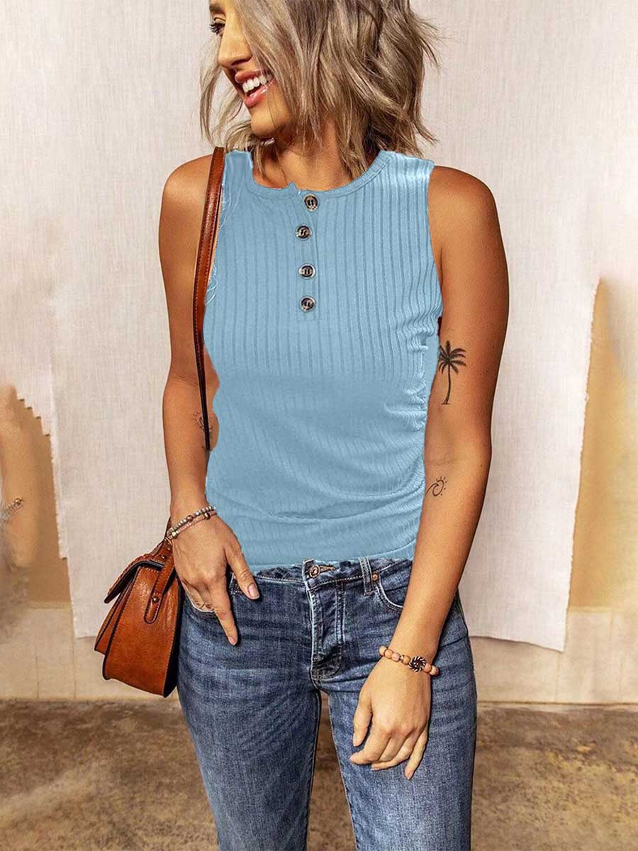 Stunncal Button up slim-fit T-shirt (6 colors)