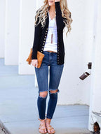 Stunncal Buttons Cardigan Tops