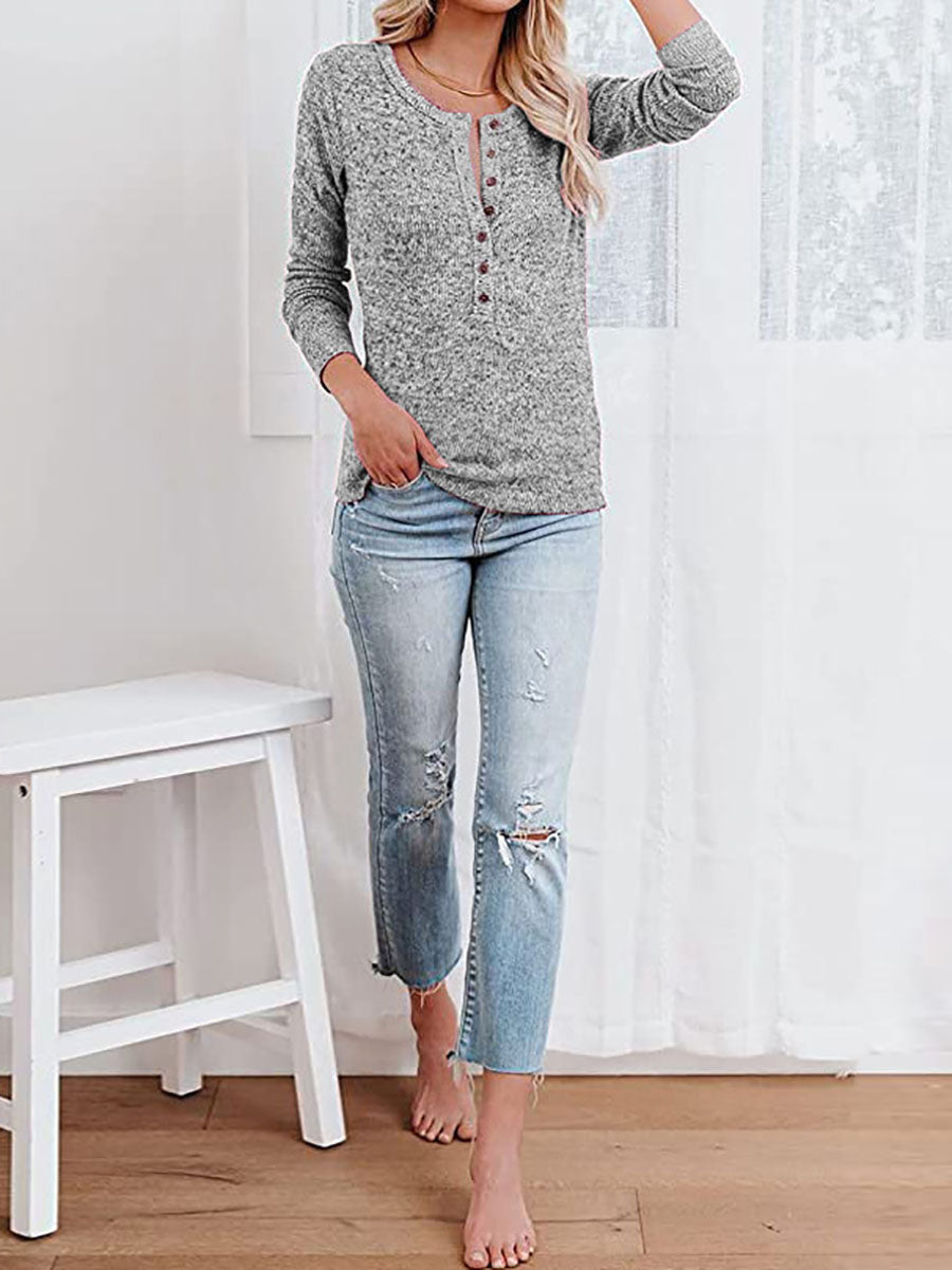 Stunncal Round Neck Casual T-Shirt