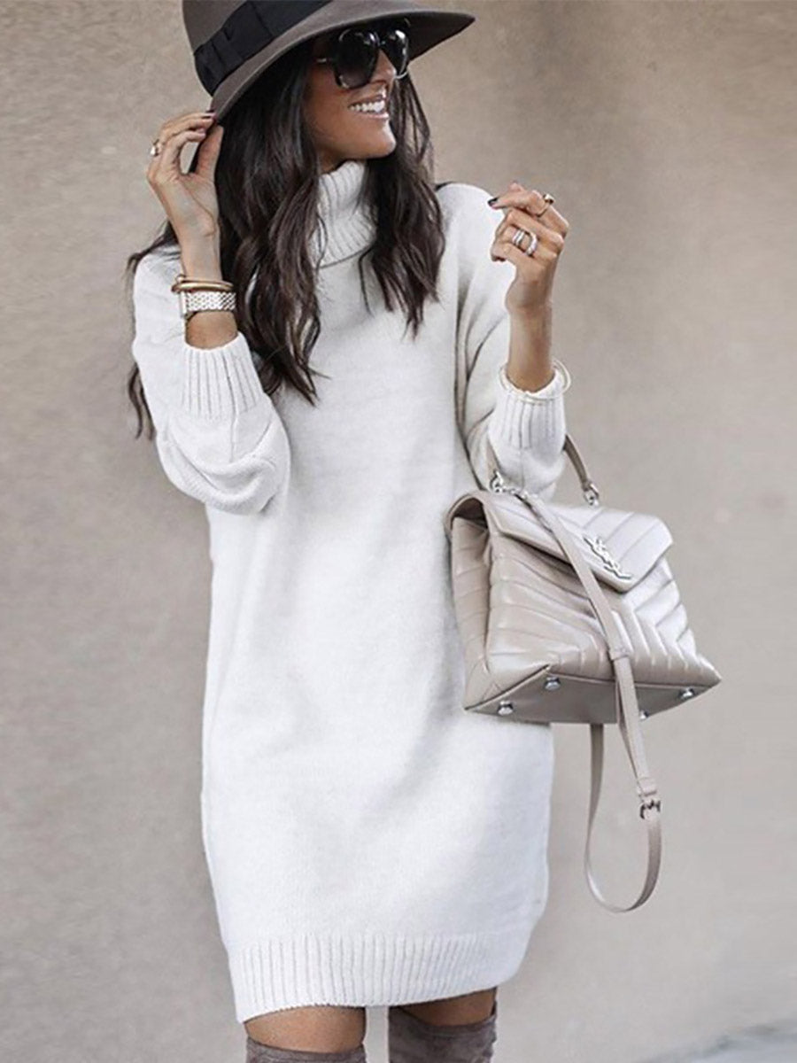 Stunncal Casual Solid Color Turtleneck Sweaters(6 Colors)
