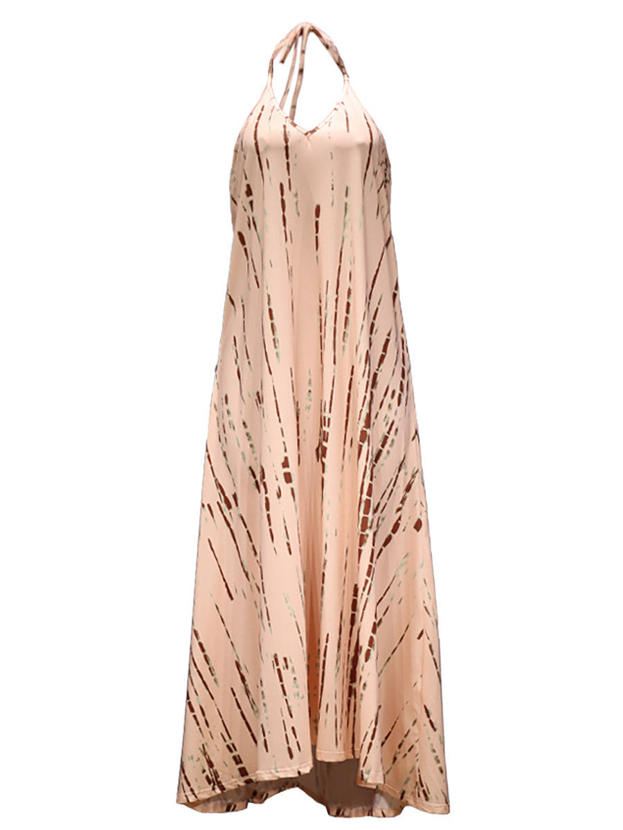 Stunncal V-Neck Printed Camisole Dress