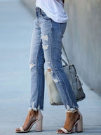 Stunncal Slim Fit Ripped Jeans (3 colors)