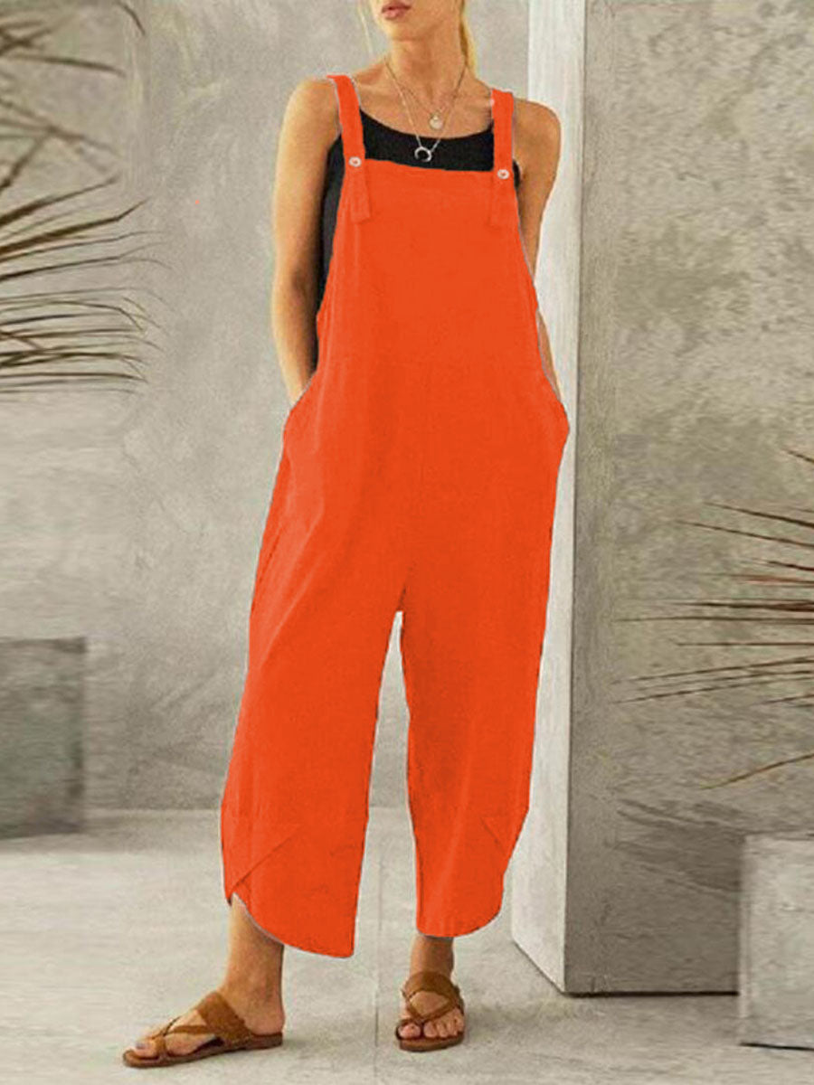Stunncal Solid Color Casual Nine-point Back Pants (8 Color)