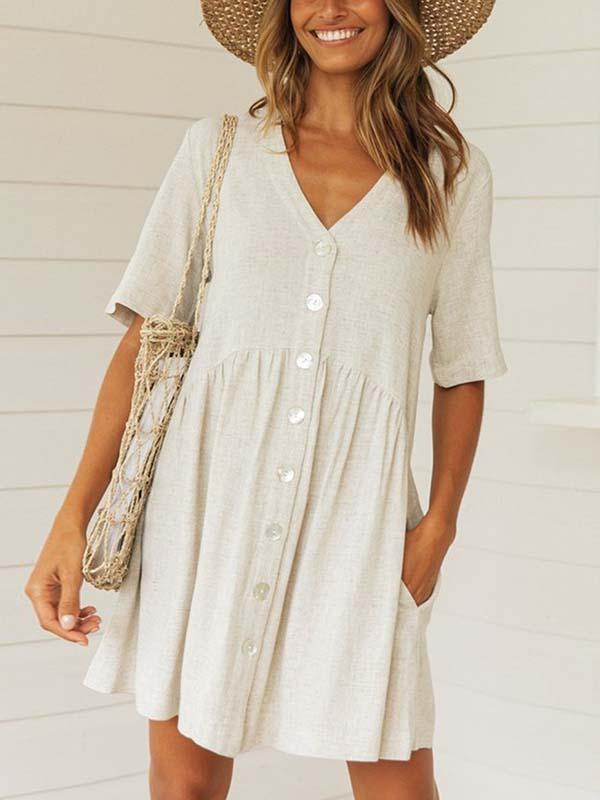 Stunncal Button Dress