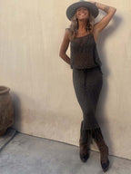 Stunncal Sling Dress Two-piece Set