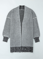 Stunncal Knitted Sweater Cardigan （3 colors）