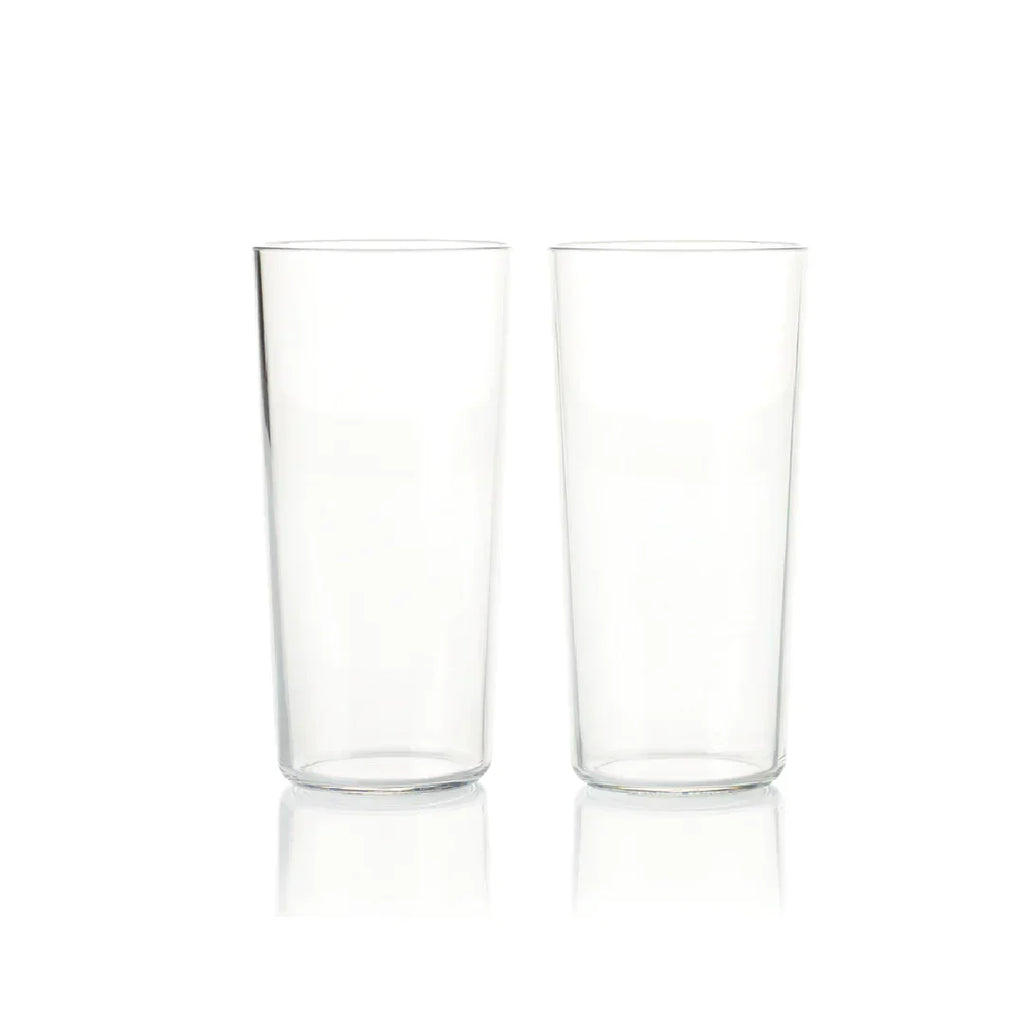CLEAR DRINKING TUMBLERS 400ML- 2 PACK