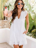 Stunncal Lace V-Neck Dress Comes With Safety Shorts (6 colors)