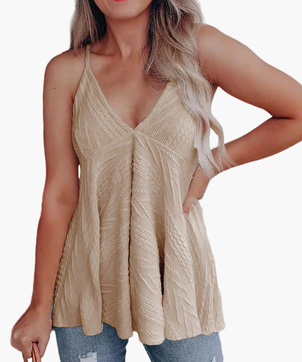 Stunncal V-Neck Casual Woolen T-Shirt(6 colors)