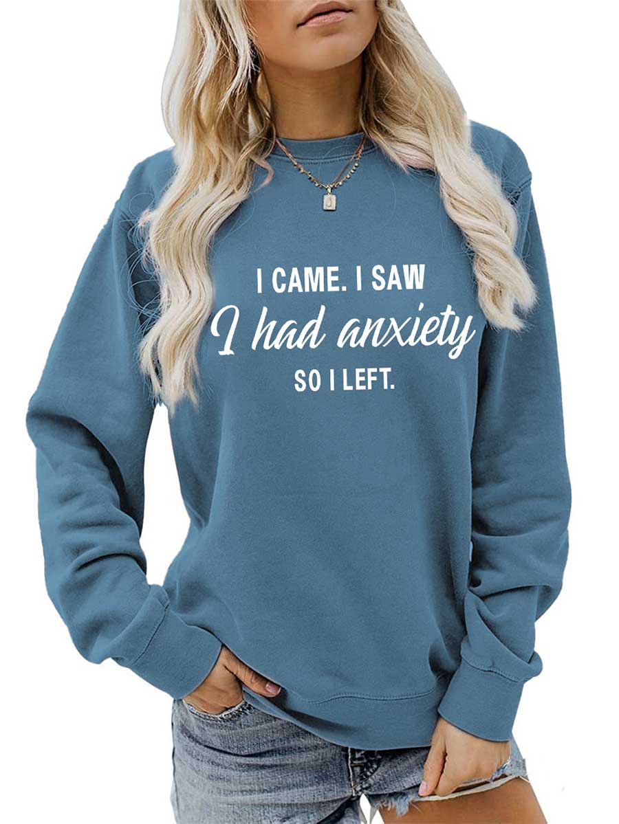 Stunncal Alphabet Women's Autumn and Winter Long Sleeve Sweatshirt