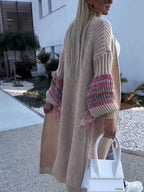 Stunncal Fringed Knit Knit Sweater