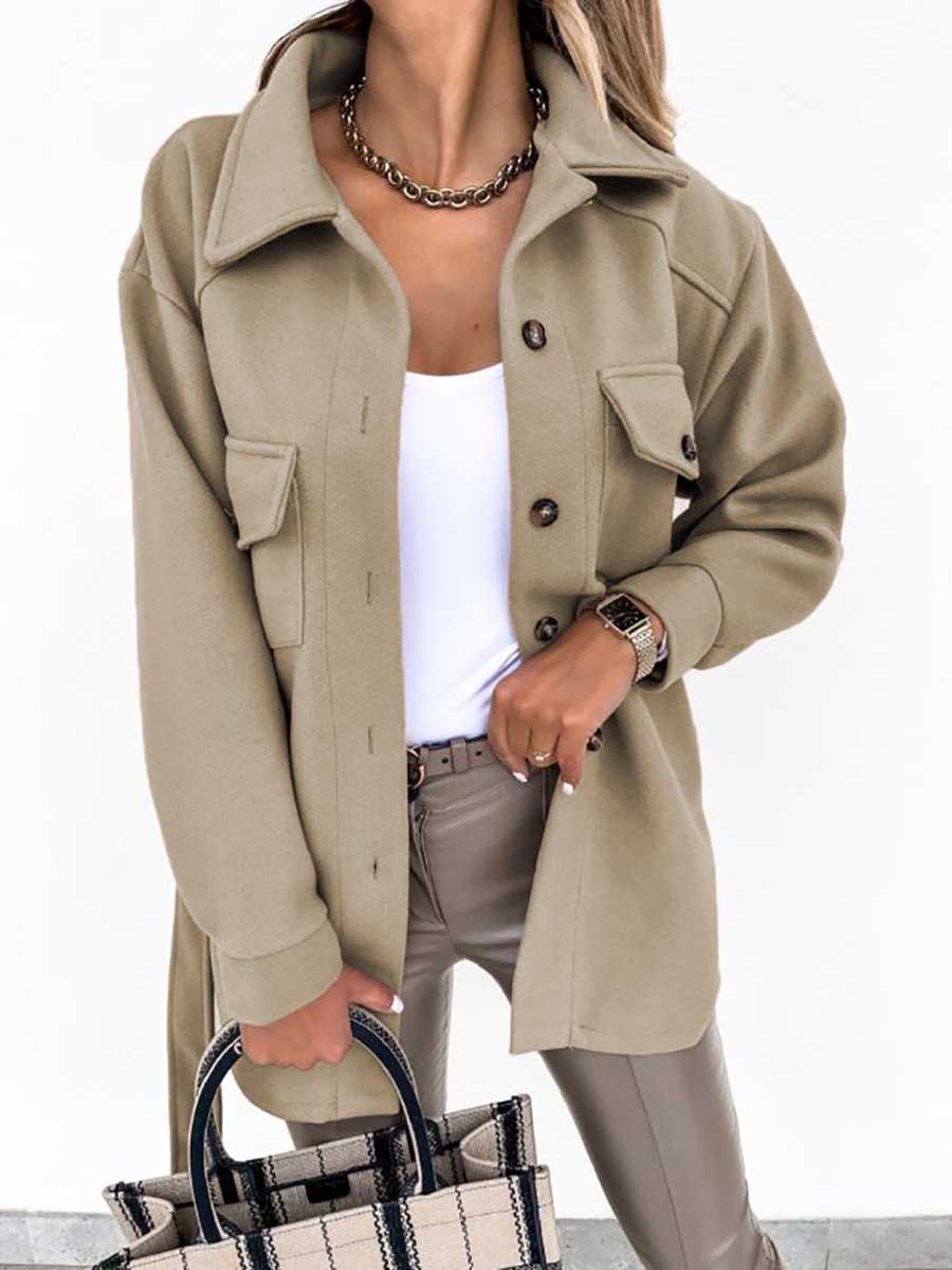 Stunncal Temperament Lapel Tweed Jacket