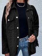 Stunncal Waffle Jacket Button Down Shirt