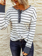 Stunncal Bottom Shirt Round Neck Loose Tops