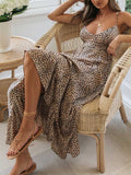 Stunncal Lace-up  Fashion Big Hem Dress