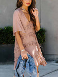 Stunncal Ruffle Short-Sleeved Dress