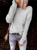 Stunncal Casual Open Back Sweatshirt