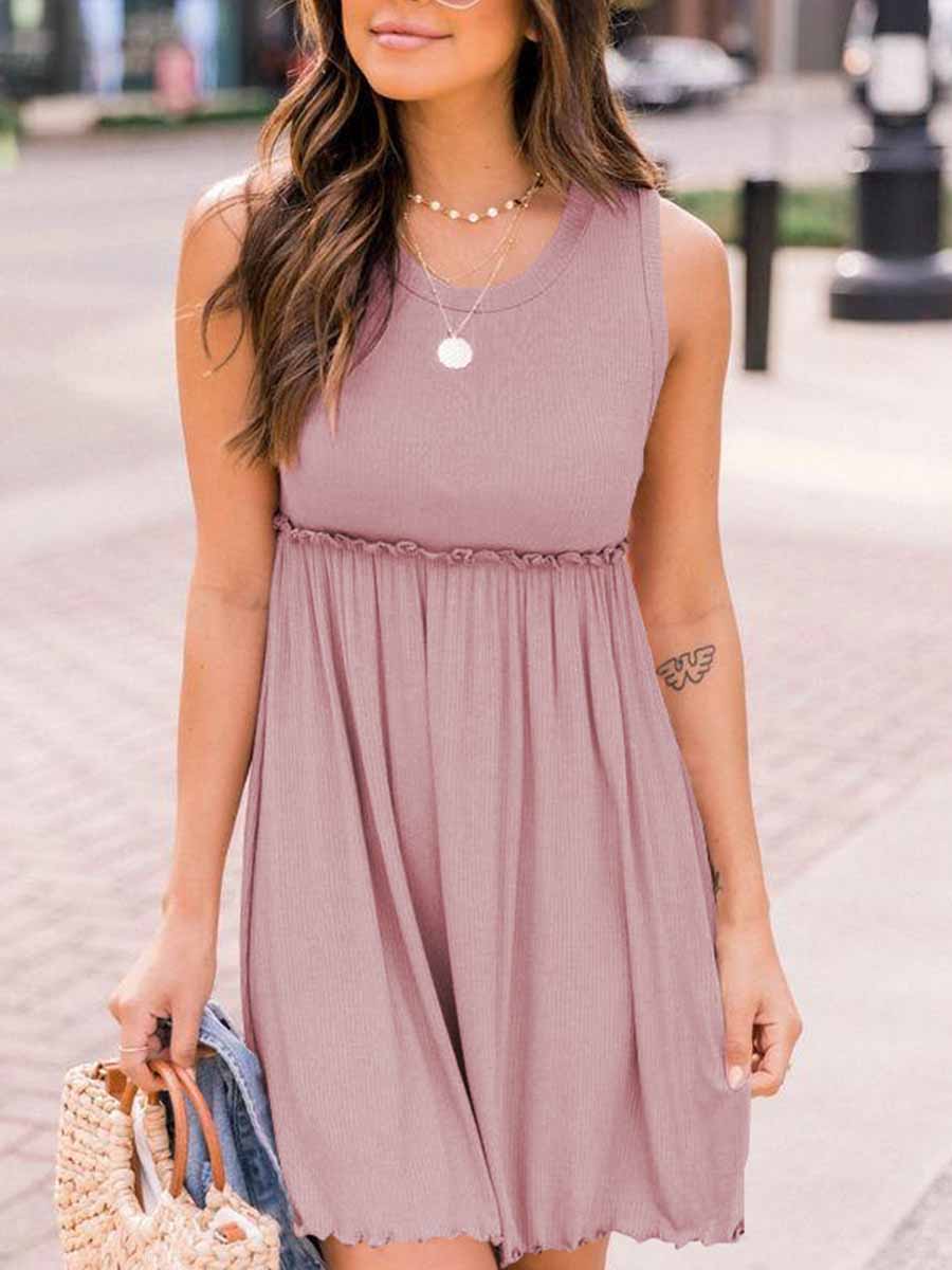 Stunncal High Waist Knit Vest Dress