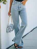 Stunncal  Slit Ankle Flare Denim